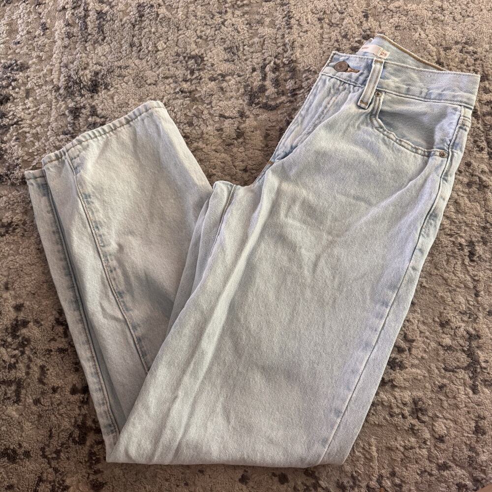 Levi's Jeans Womens 25 Light Blue 94 Baggy Mid Rise Straight Leg Denim Relaxed